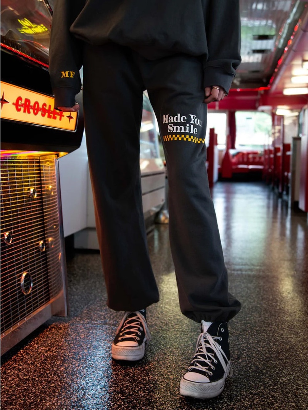 mayfair group made you smile jet sweatpants